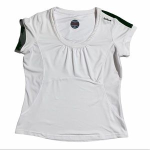 Bolle White Short Sleeve Athletic Tennis Shirt sz S